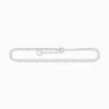 Best Sale Fußkette doppelreihig silber Damen Fußkettchen