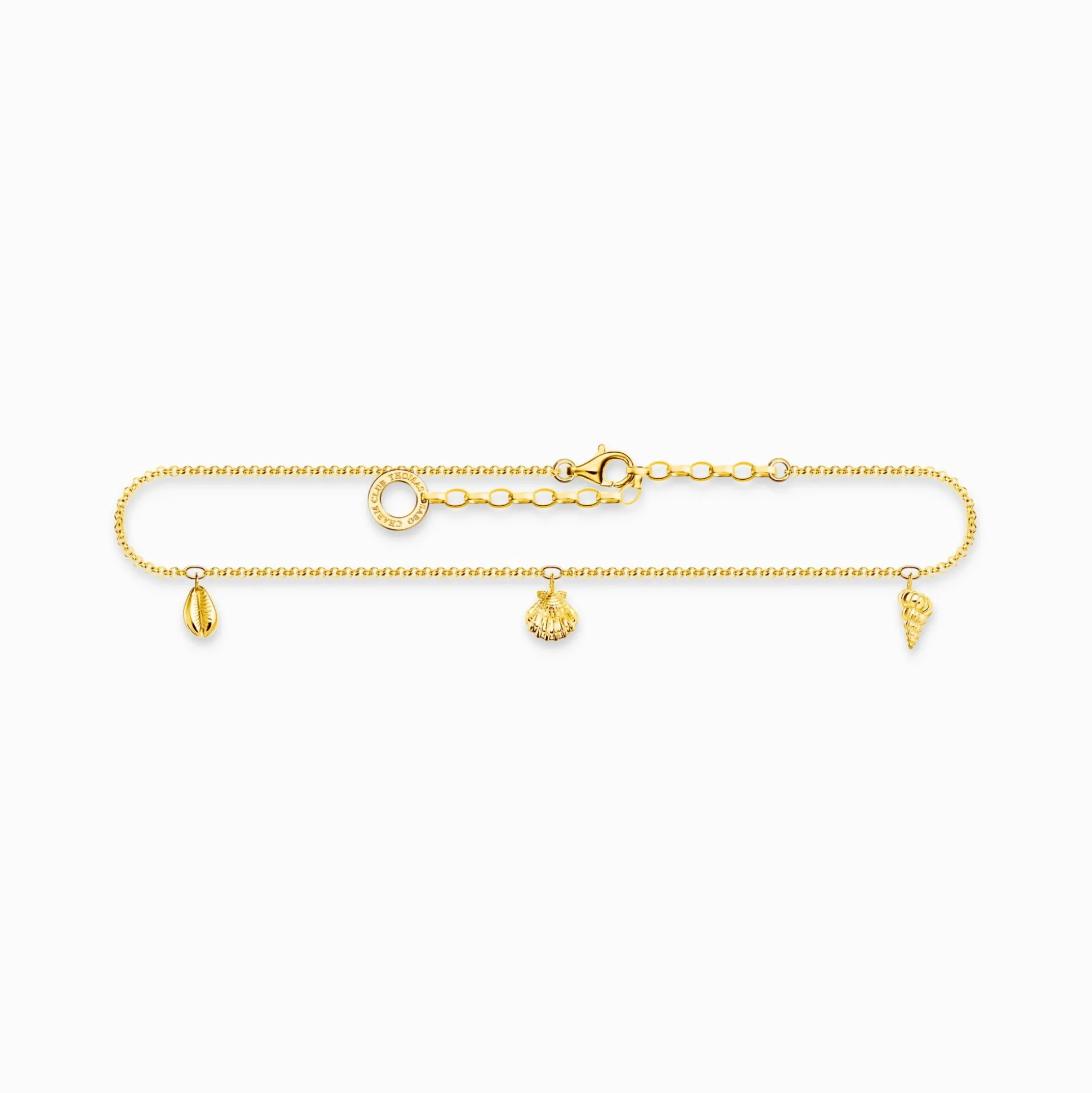 Shop Fußkette Muscheln gold Damen Fußkettchen