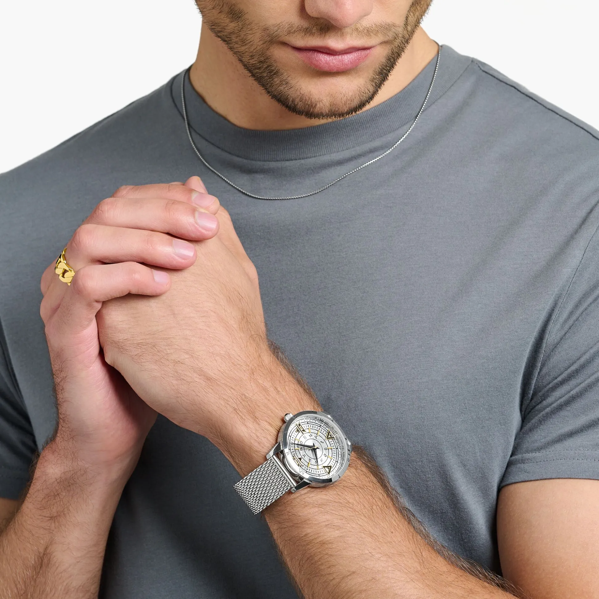 Hot Herrenuhr Elements of Nature silber Herren Uhren|Uhren