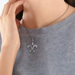 Hot Kette Bourbonische Lilie Herren Halsketten|Halsketten