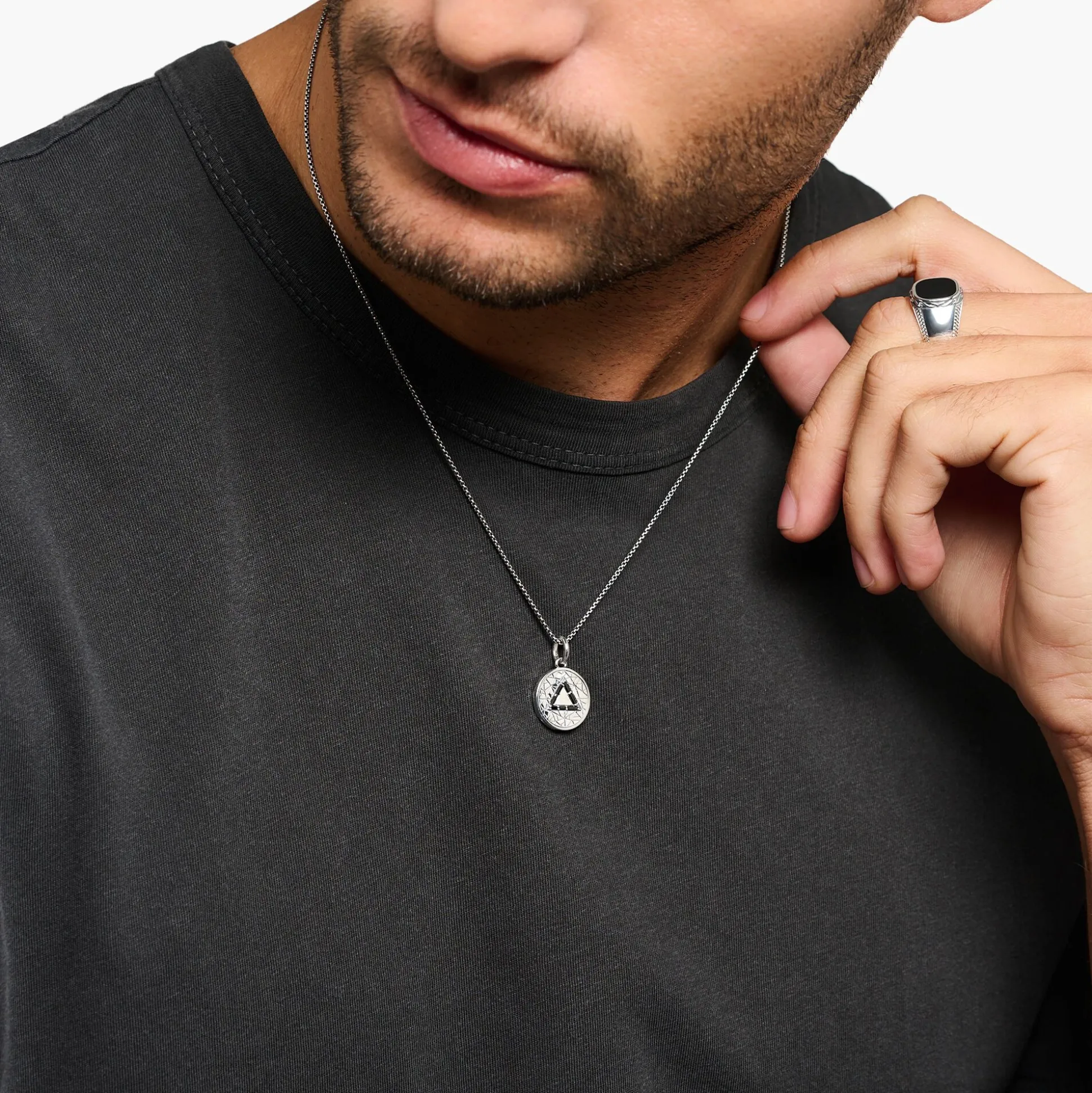 Discount Kette Elements of Nature silber Herren Halsketten|925 Silber