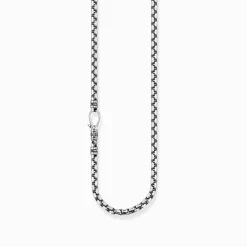 Hot Kette Glieder Kreuz silber Stärke 5 mm Damen Halsketten|Halsketten