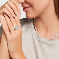 Store Kette Glieder silber Damen Halsketten