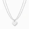 Cheap Kette Herz silber Damen Halsketten