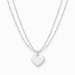 Cheap Kette Herz silber Damen Halsketten