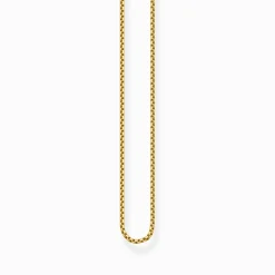 New Kette im Venezianer-Design vergoldet Stärke 1 mm Damen Halsketten