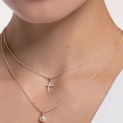 Best Sale Kette Kreuz Pavé Damen Halsketten