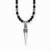 Fashion Kette Meditation schwarz Damen Halsketten|Halsketten