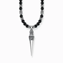 Fashion Kette Meditation schwarz Damen Halsketten|Halsketten