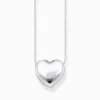 Online Kette mit Anhänger in Herzform Silber Damen Halsketten|925 Silber