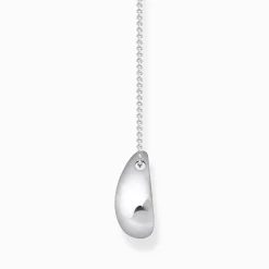 Best Kette mit Anhänger in organischer Tropfenform Silber Damen Halsketten|925 Silber