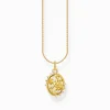 Best Sale Kette mit Anhänger Roses Romance vergoldet Damen Halsketten|18K Vergoldung - 925 Silber