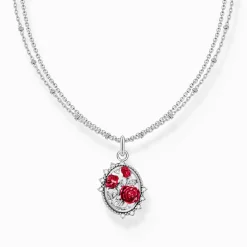 Flash Sale Kette mit Anhänger Roses Romance Silber Damen Halsketten|925 Silber