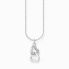 Fashion Kette mit Anhänger verschlungene Herzen Silber Damen Halsketten|925 Silber