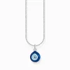 Best Sale Kette mit blauem Nazar-Auge-Anhänger Silber Damen Halsketten|925 Silber