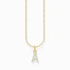 Store Kette mit Buchstaben-Anhänger A vergoldet Damen Halsketten|18K Vergoldung - 925 Silber