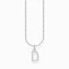 Online Kette mit Buchstaben-Anhänger D Silber Damen Halsketten|925 Silber