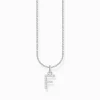 Flash Sale Kette mit Buchstaben-Anhänger F Silber Damen Halsketten