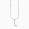 Shop Kette mit Buchstaben-Anhänger L Silber Damen Halsketten