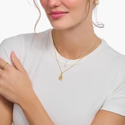 Shop Kette mit Buchstaben-Anhänger L Silber Damen Halsketten