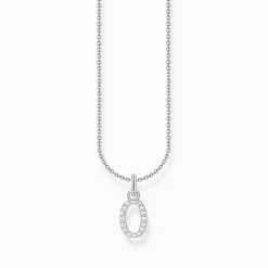 Clearance Kette mit Buchstaben-Anhänger O Silber Damen Halsketten