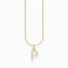 Discount Kette mit Buchstaben-Anhänger P vergoldet Damen Halsketten|18K Vergoldung - 925 Silber