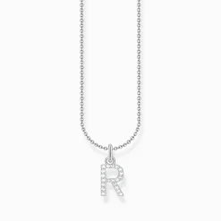 Best Kette mit Buchstaben-Anhänger R Silber Damen Halsketten