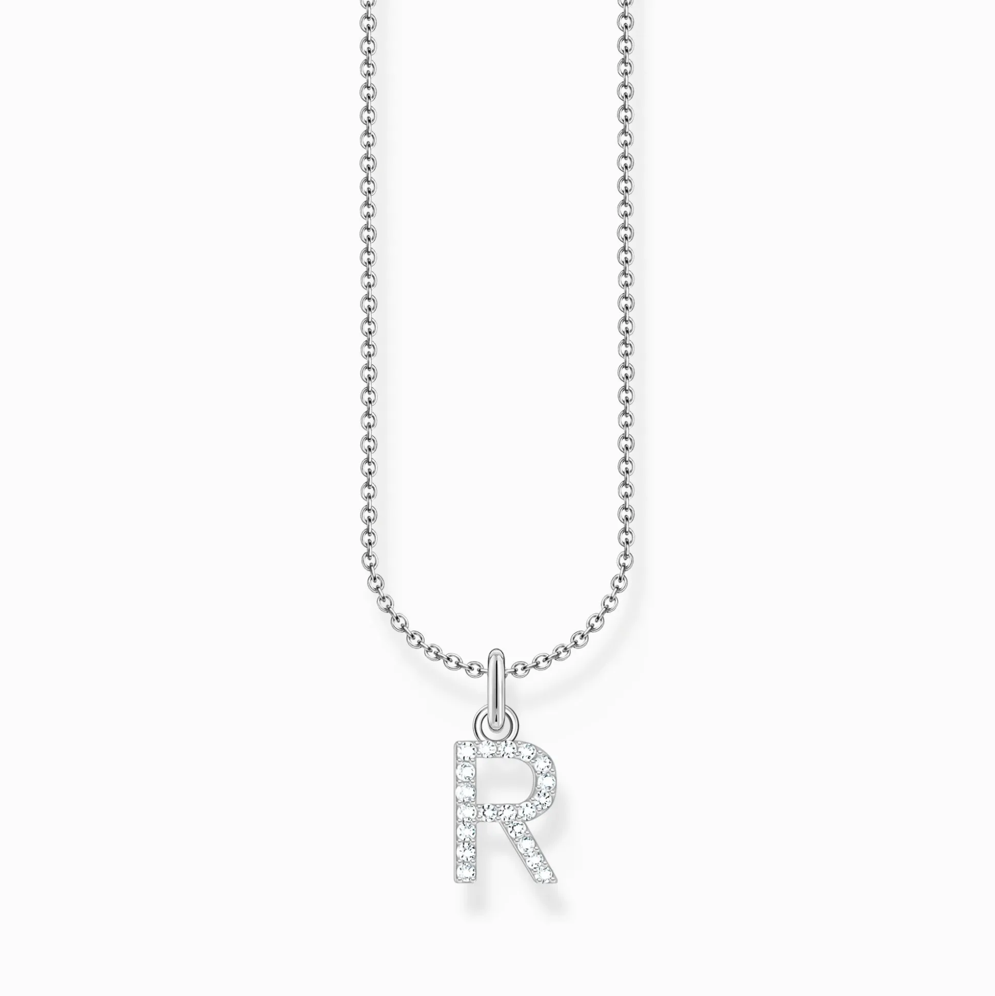 Best Kette mit Buchstaben-Anhänger R Silber Damen Halsketten