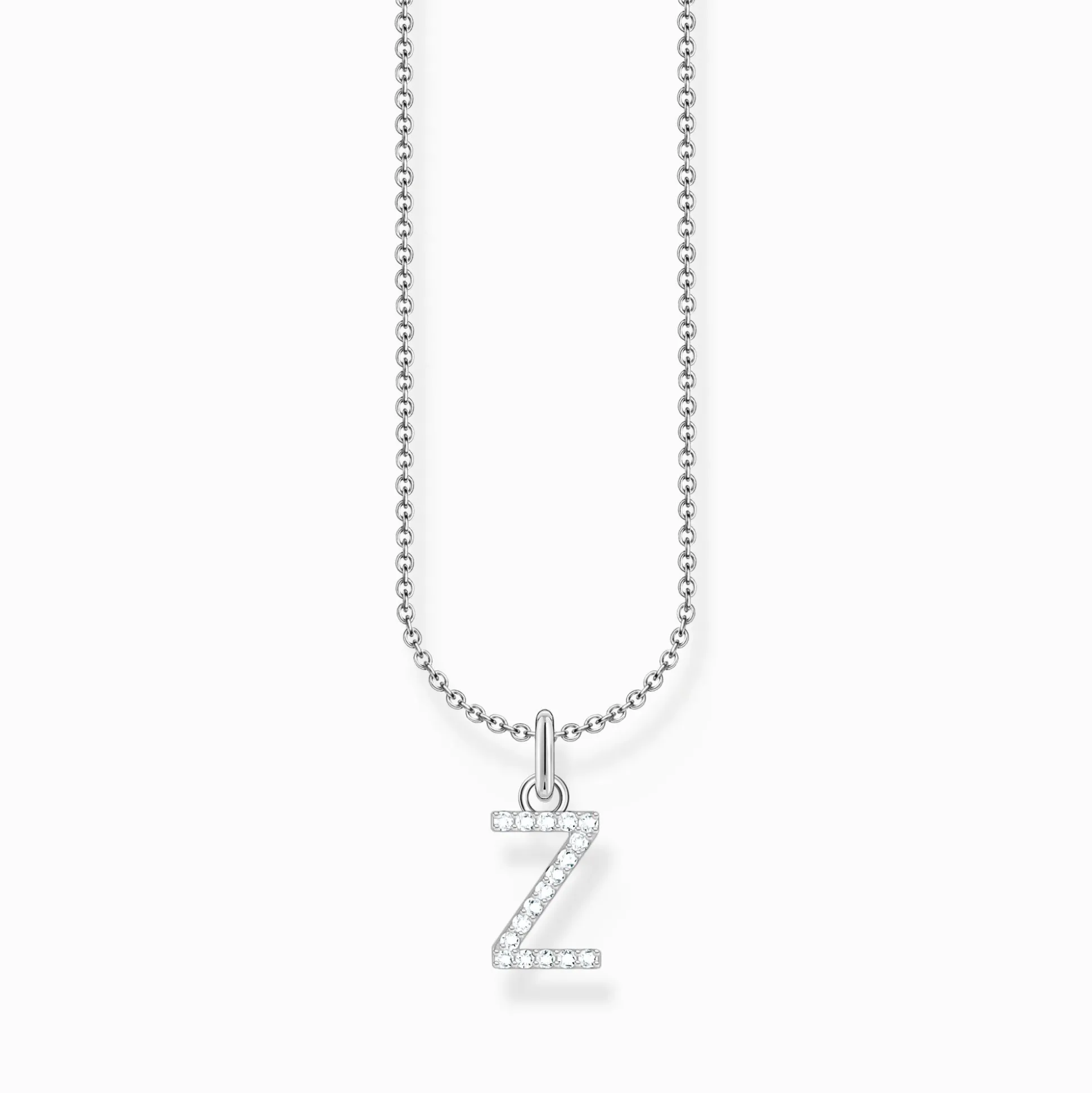 Discount Kette mit Buchstaben-Anhänger Z Silber Damen Halsketten