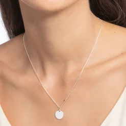 Outlet Kette mit Coin silber Damen Halsketten