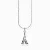 Sale Kette mit Eiffelturm-Anhänger Silber Damen Halsketten