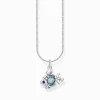 Fashion Kette mit Fisch-Anhänger Silber Damen Halsketten