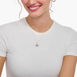 Fashion Kette mit Fisch-Anhänger Silber Damen Halsketten