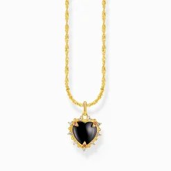 Hot Kette mit Herz-Anhänger Heart Romance vergoldet Damen Halsketten