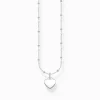 Hot Kette mit Herz-Anhänger Silber Damen Halsketten|925 Silber