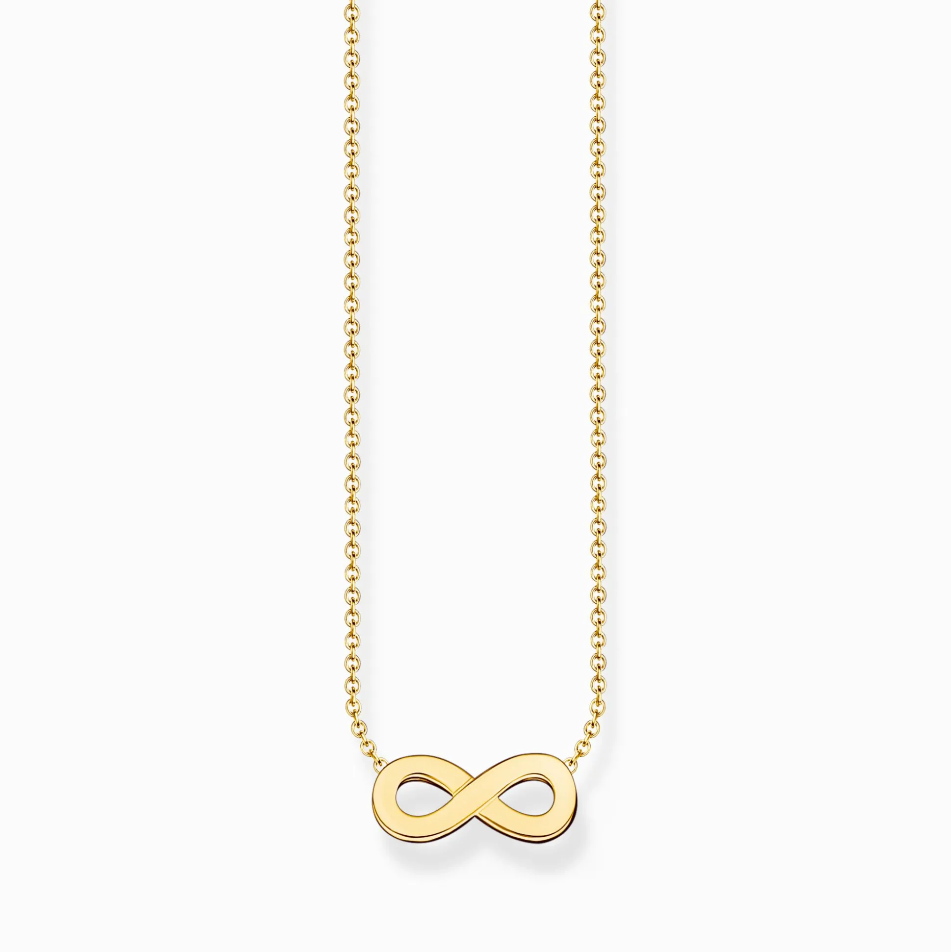 Sale Kette mit Infinity-Anhänger vergoldet Damen Halsketten|18K Vergoldung - 925 Silber
