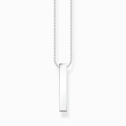 Fashion Kette mit weißen Steinen Silber Damen Halsketten