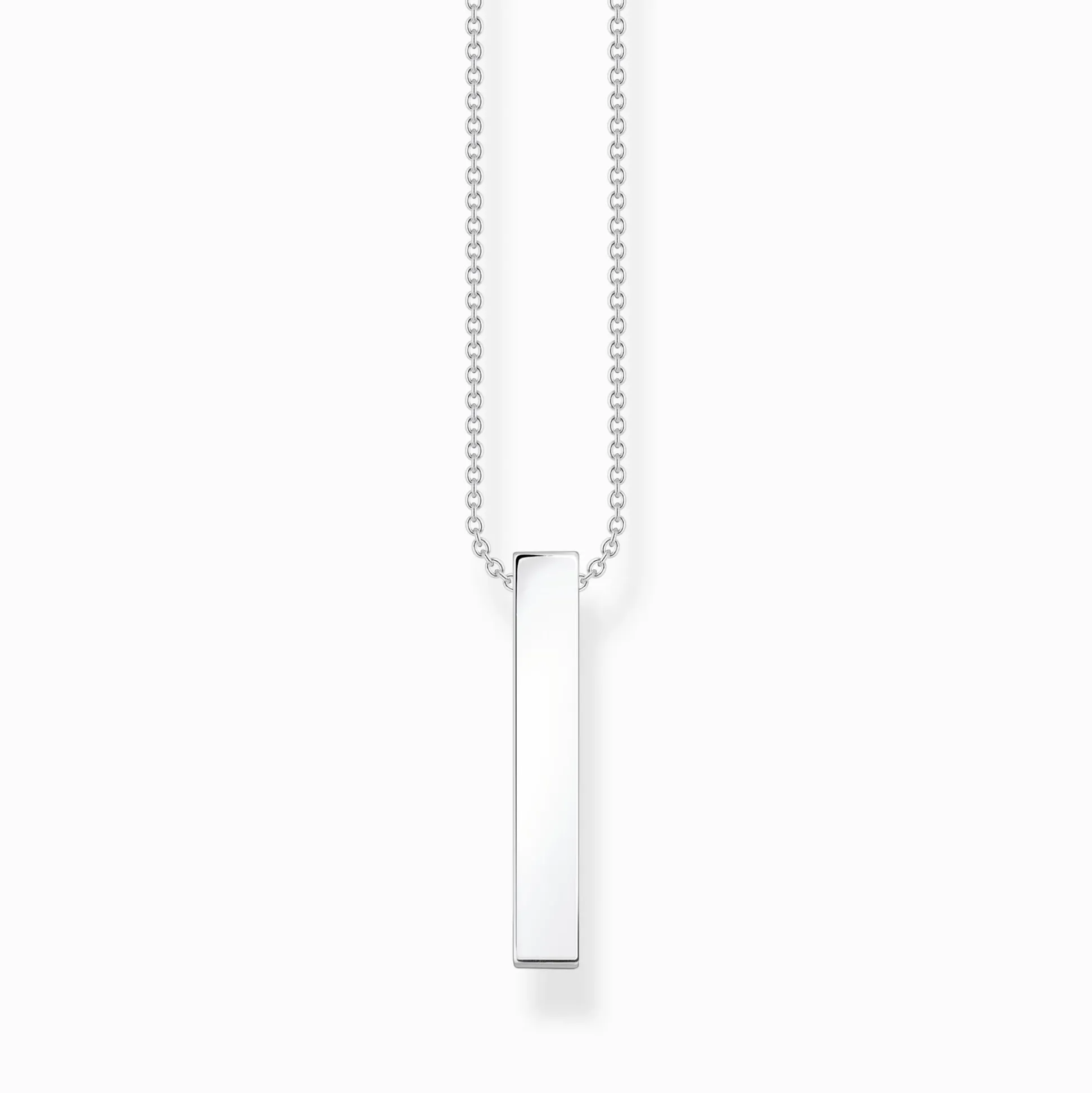 Fashion Kette mit weißen Steinen Silber Damen Halsketten