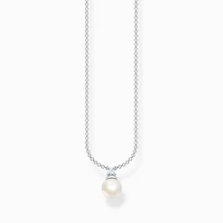 Store Kette Perle silber Damen Halsketten|925 Silber