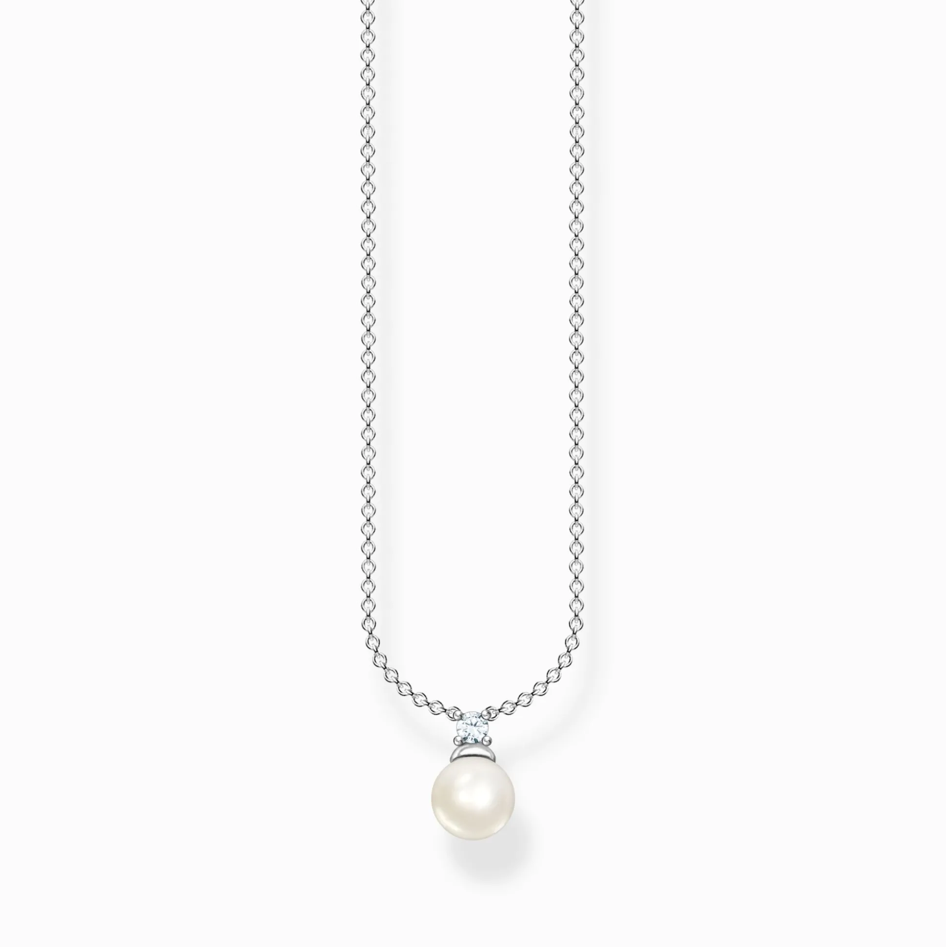 Store Kette Perle silber Damen Halsketten|925 Silber