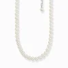 Clearance Kette Perlen silber Damen Halsketten