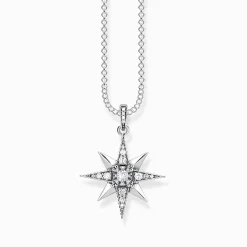 Cheap Kette Royalty Stern weiß Damen Halsketten