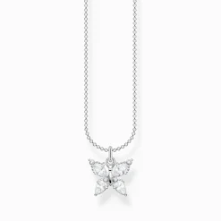 Cheap Kette Schmetterling weiße Steine Damen Halsketten