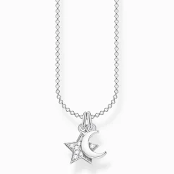 Discount Kette Stern und Mond Damen Halsketten