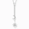 Shop Kette Stern und Mond silber Damen Halsketten