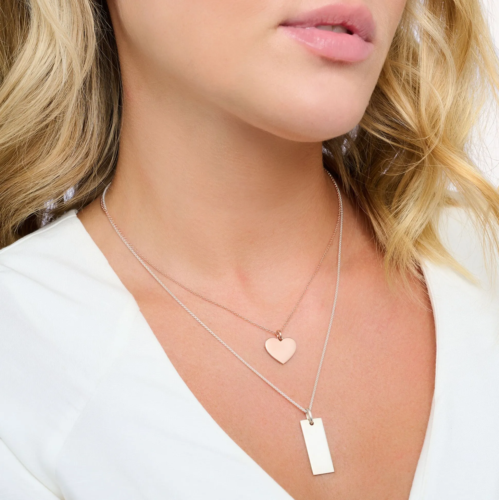 Shop Kette Tag silber Damen Halsketten