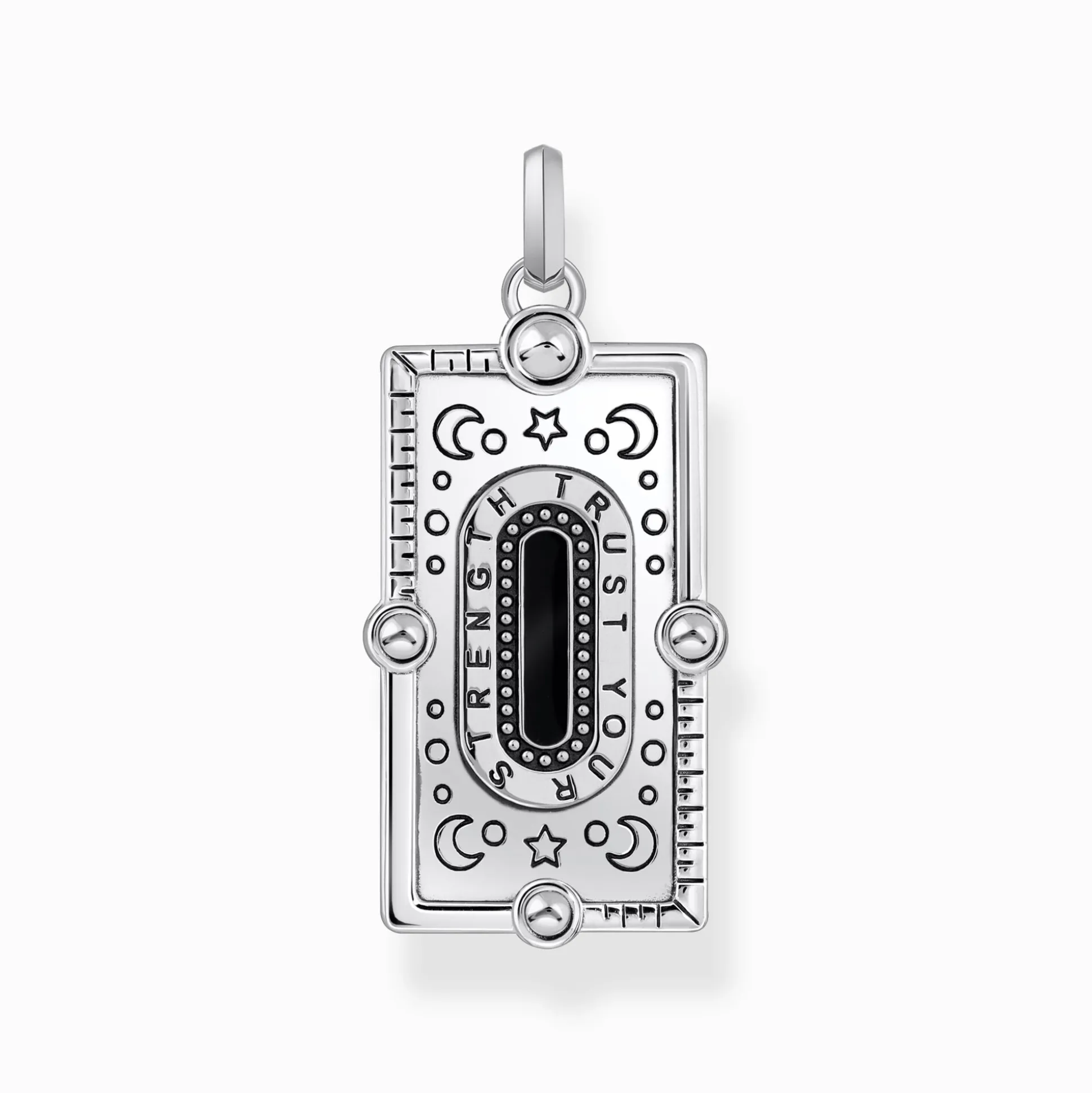 Cheap Kettenanhänger Schlange mit schwarzer Kaltemaille und bunten Steinen Silber Damen Anhänger
