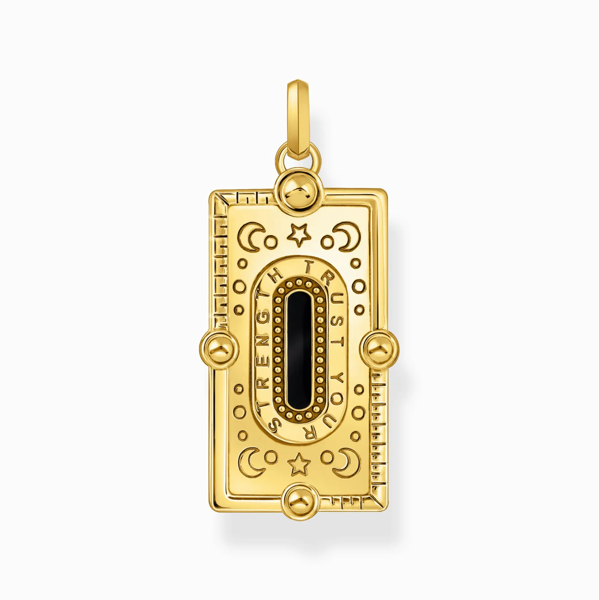 Sale Kettenanhänger Schlange mit schwarzer Kaltemaille und bunten Steinen vergoldet Damen Anhänger|18K Vergoldung - 925 Silber
