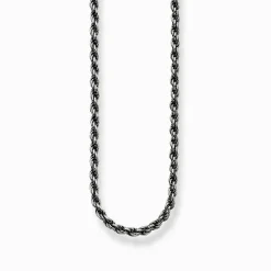 New Kordelkette geschwärzt Stärke 1,1 mm Damen Halsketten|925 Silber