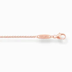 Sale Kordelkette Stärke 1,1 mm Damen 18K Rosé-Vergoldung - 925 Silber